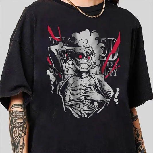 Haki Monster Luffy Gear 5 Tee, Anime Gifts, One Piece Tee, Vintage Anime One Piece Shirt, Anime Manga Shirt, Cotton Menswear, Graphic Anime T-Shirt Sweatshirt, Hoodie, Comfort Colors