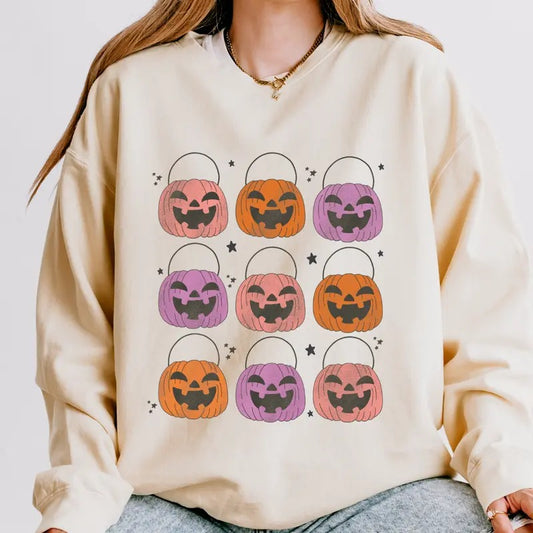 Halloween Candy Basket Shirt -  Unisex Relaxed Fit Printed in USA Casual Comfort Cotton Top Athletic Boho Chic All Seasons
