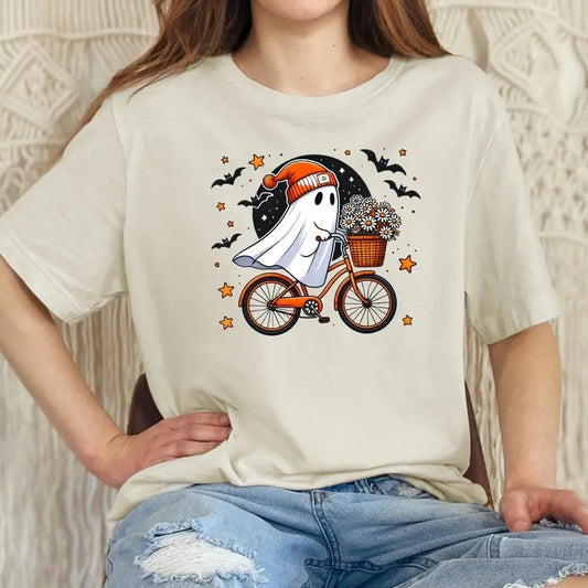 Halloween Ghost Shirt, Cute Ghost Shirt, Womens Halloween Shirt, Cute Fall Shirt, Spooky Season Shirt, Gift For Halloween, retro halloween