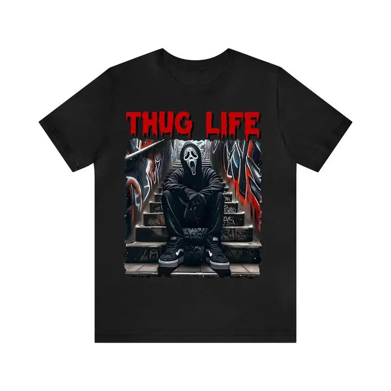 Halloween H0r0rr Characters T-Shirt, Retro Halloween T-Shirt, Halloween sublimation T-Shirt, Shirt Casual Cotton Relaxed Fit Tshirt