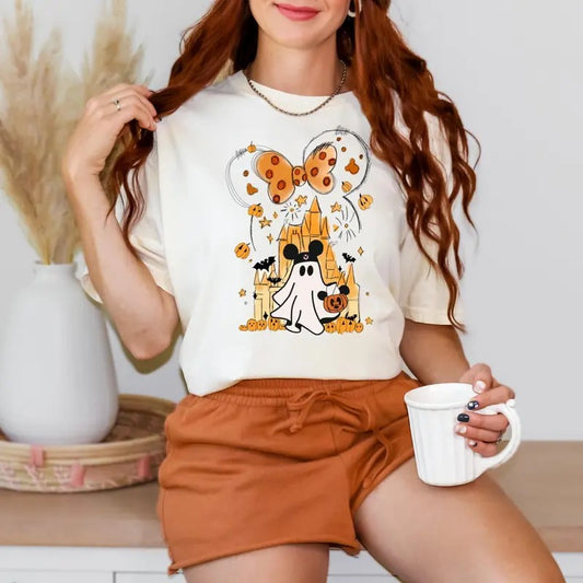 Halloween Shirt, Ghost Halloween Shirt, Retro Halloween Women's Shirt, Vintage Halloween Shirt