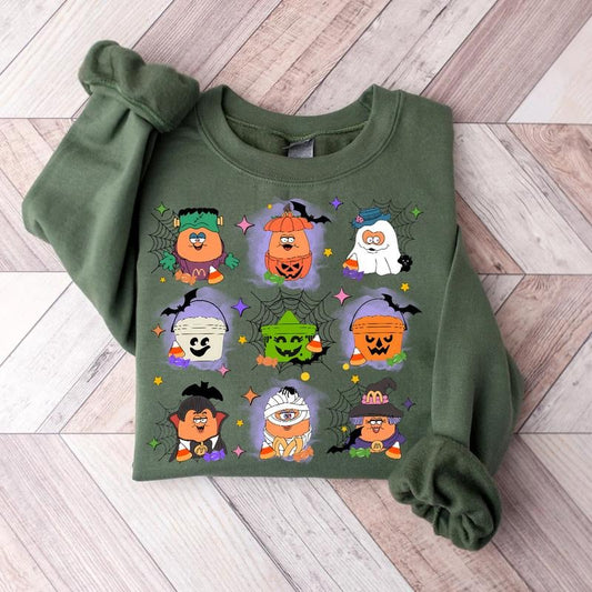 Halloween Spooky Nuggets Sweatshirt, 90s Retro Halloween Shirt, Spooky Nugget Crewneck Unisex