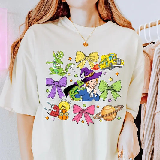 Halloween The Magic School Bus Shirt Ms Frizzle Halloween Shirt Magic School Bus Shirt Spooky Teacher Shirt Trick Or Teach Shirt