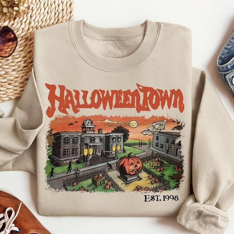 Halloweentown Est 1998 Sweatshirt, Halloweentown University, Retro Halloweentown Sweatshirt