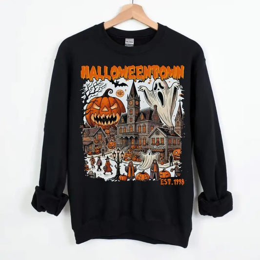 Halloweentown Est 1998 Sweatshirt, Halloweentown University, Retro Halloweentown Sweatshirt, Fall Sweatshirt, Halloween Sweatshirt, Funny Halloween Shirt, Halloween for womenstyle{n002}3