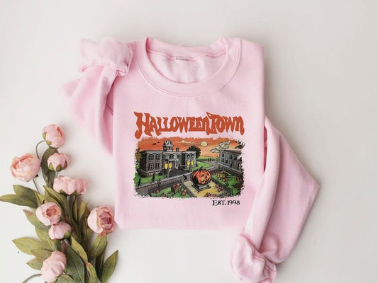 Halloweentown Est 1998 Sweatshirt, Halloweentown University, Retro Halloweentown Sweatshirt, Fall Sweatshirt, Halloween Sweatshirt, Perfect gift, Clothing Gift, gift for her, gift for women, Perfect gift, Clothing Gift, gift for her, Birthday gift
