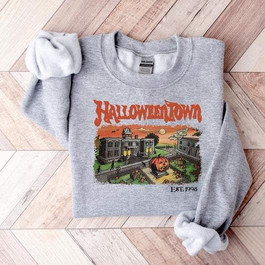 Halloweentown Est 1998 Sweatshirt, Halloweentown University, Retro Halloweentown Sweatshirt, Fall Sweatshirt, Halloween Sweatshirtstyle{n002}2