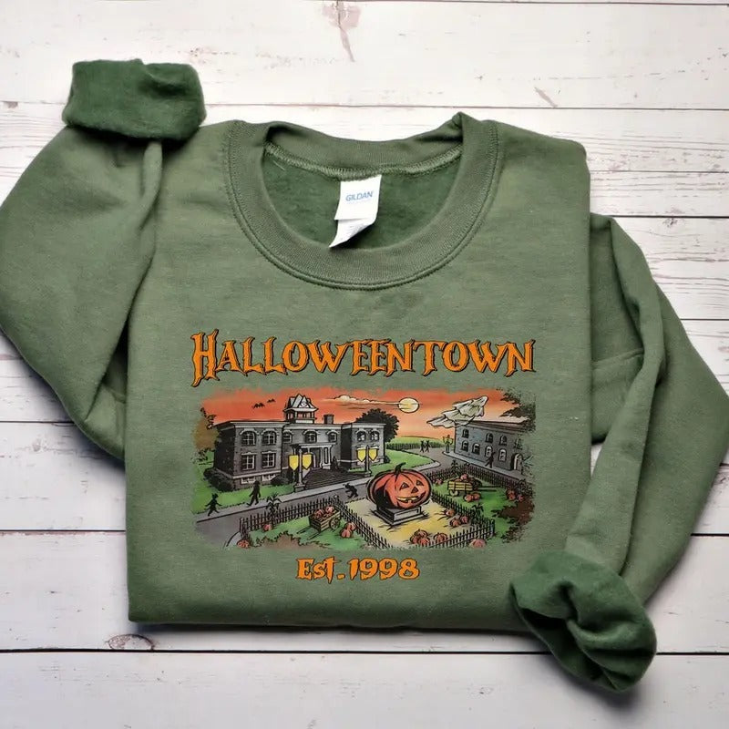 Halloweentown Est 1998 Sweatshirt, Retro Halloweentown Sweatshirt, Fall Sweatshirt, Halloween Sweatshirt