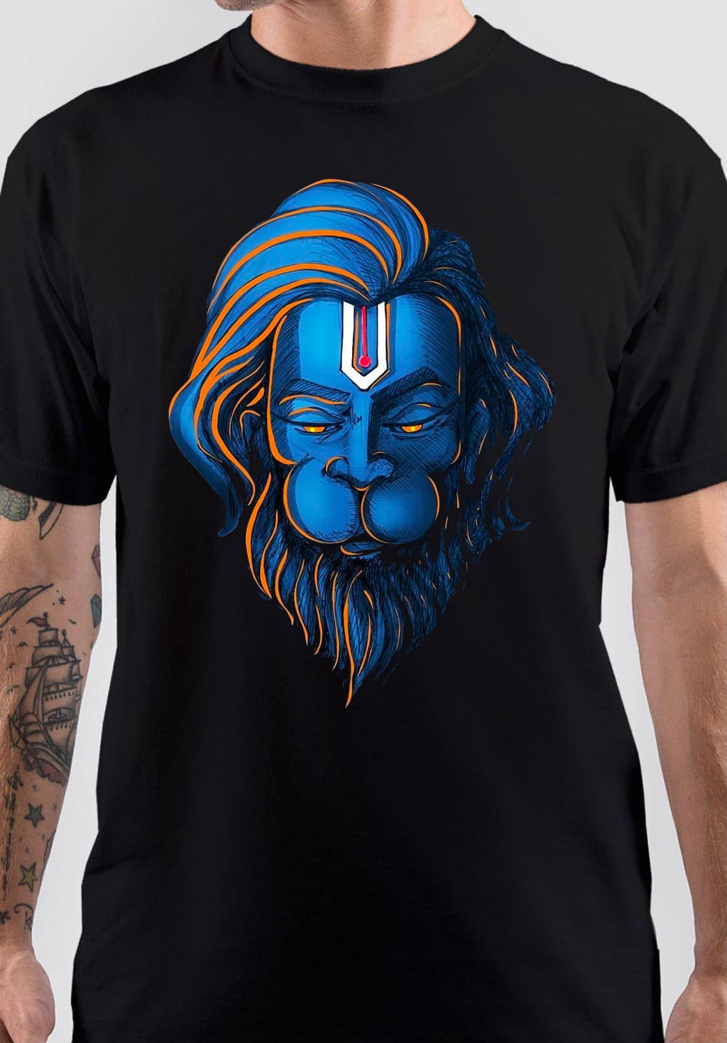 Hanuman Black T-Shirt Style003 Hoodie, Sweatshirt | CoreVibeTees.com