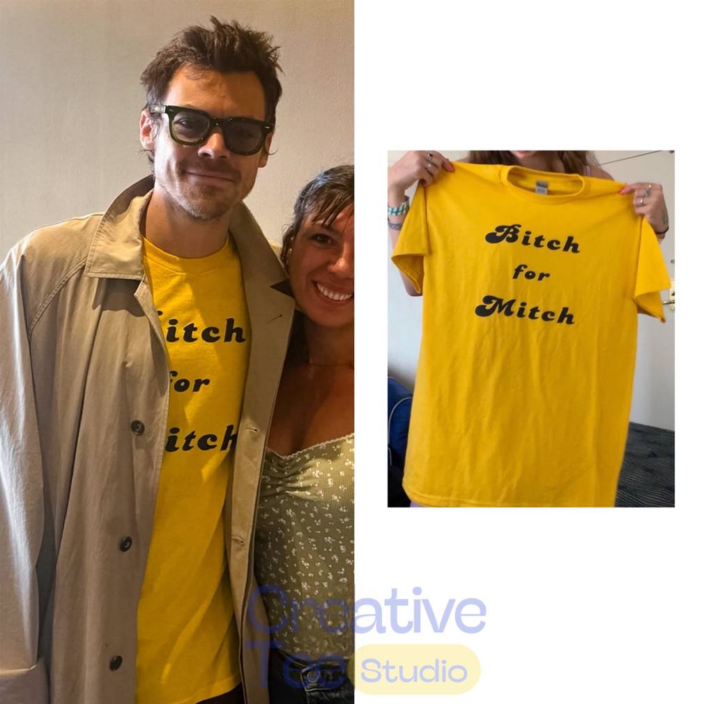 Harry Styles Bitch For Mitch Amsterdam Tour T-Shirt