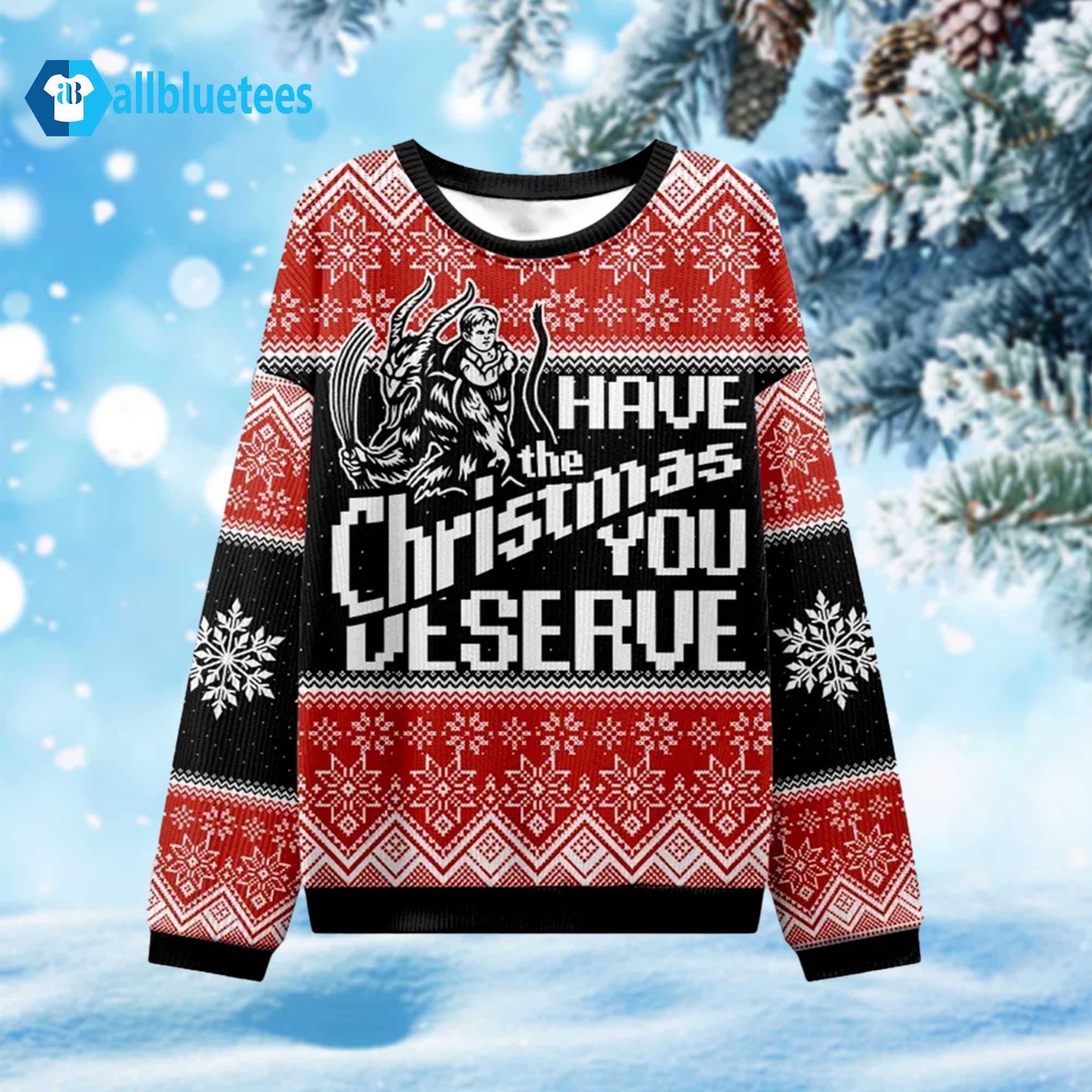 Krampus Have The Christmas You Deserve Ugly Christmas Sweater