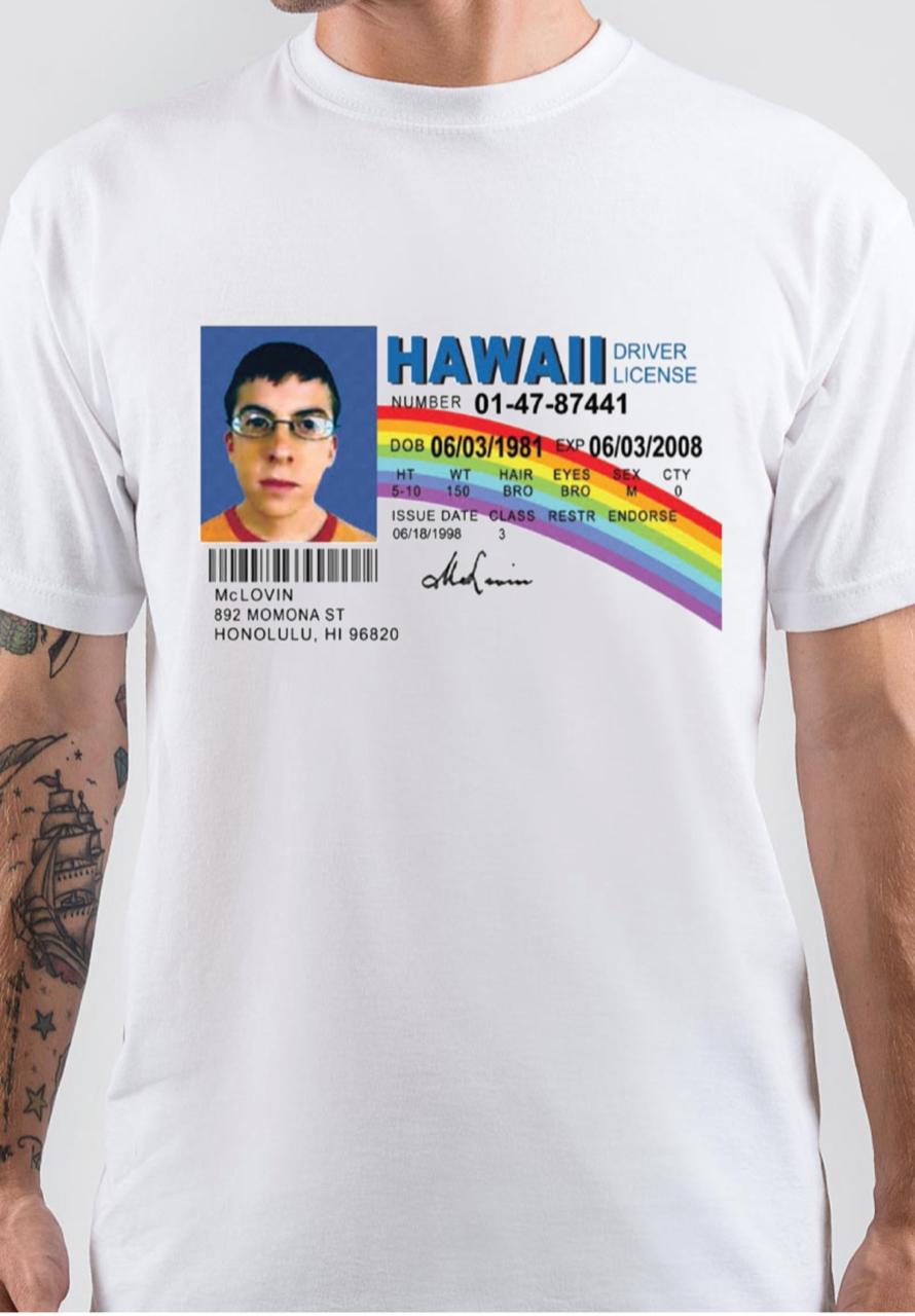Hawaii Driver License T-Shirt Hoodie, Sweatshirt | CoreVibeTees.com