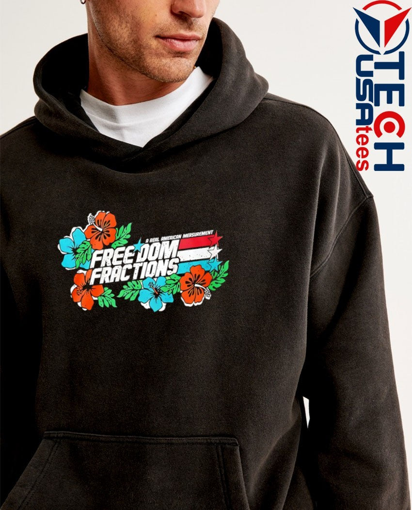 Hawaiian freedom fractions flowers shirt