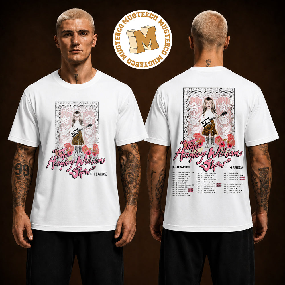 Hayley Williams Tour 2026 Merch Tee Two Sided Unisex White T Shirt
