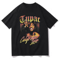 Rapper Tupac T Shirt Hip Hop Loose Oversized Hoodie, Sweatshirt | CoreVibeTees.com (Image 1)