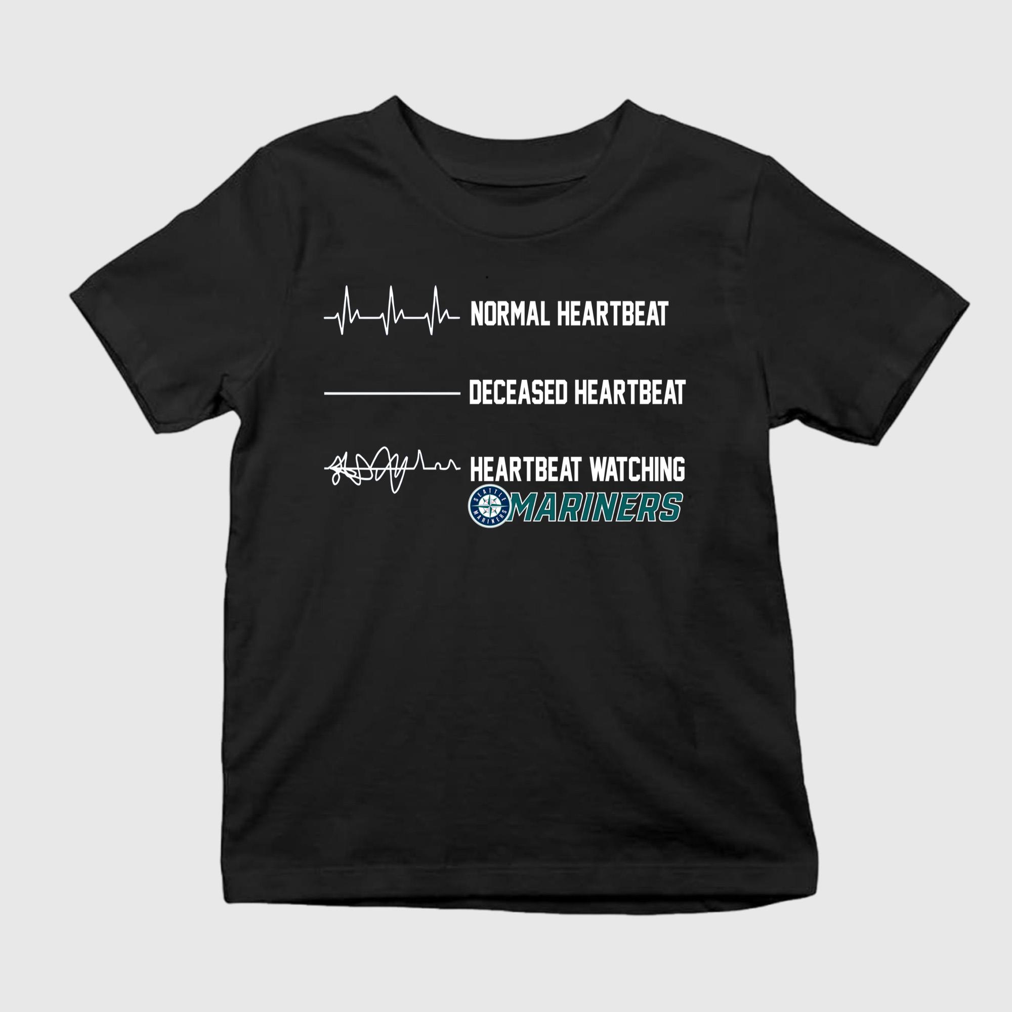 Heartbeat Watching Mariners Shirt