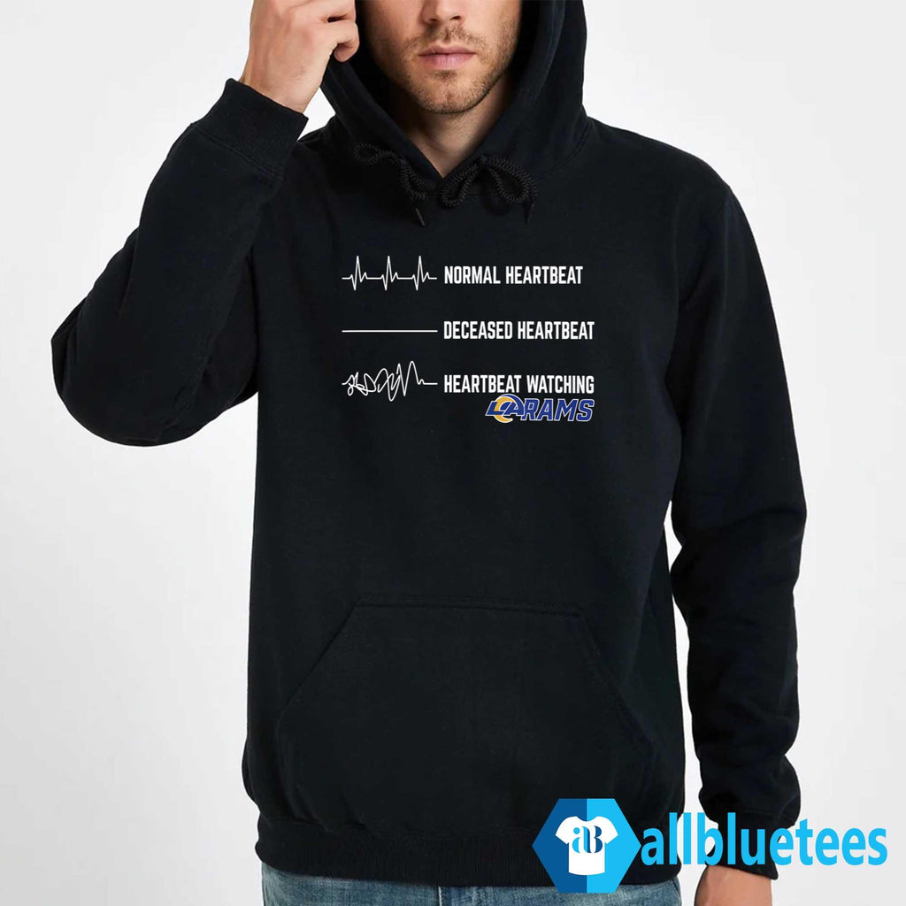 Heartbeat Watching Rams Shirt
