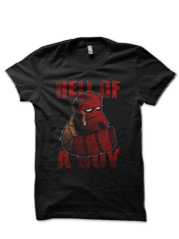 Hell Boy Black Half Sleeve T-Shirt Style005 Hoodie, Sweatshirt | CoreVibeTees.com