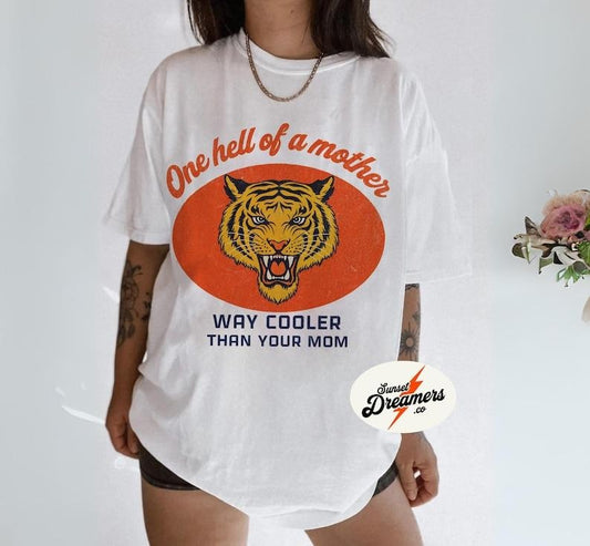 Hell of a Mother Cool Moms Tshirt First Time Mom Gift Presents For Mom First Time Mom Cool Mom Club Cool Moms Tshirt Expecting Mom Trendy Mo