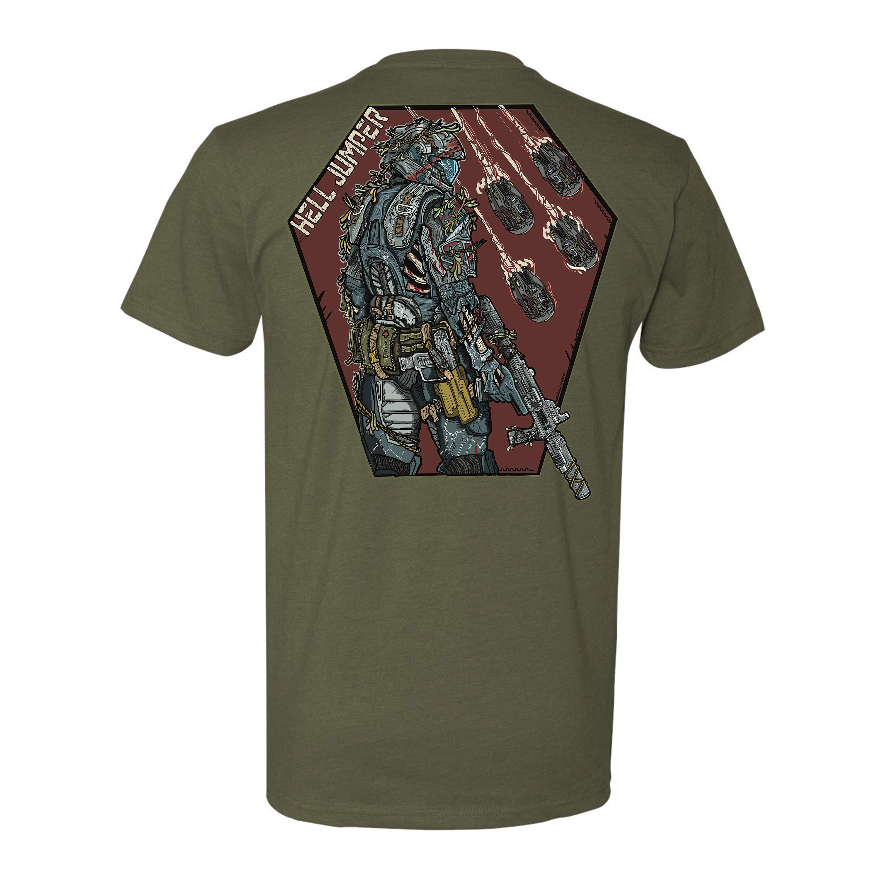 Hell Jumper Tee Hoodie, Sweatshirt | CoreVibeTees.com (Image 2)