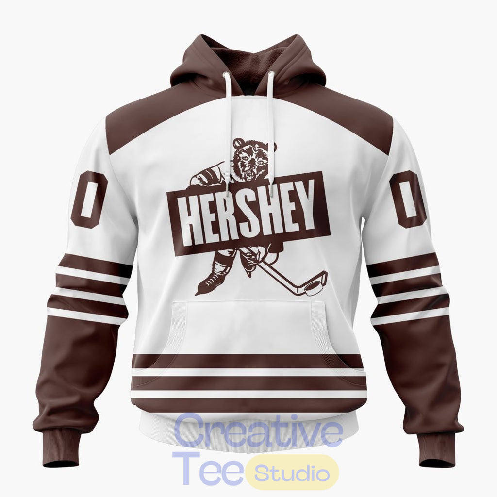 Hershey Bears Throwback Design Custom Hoodie