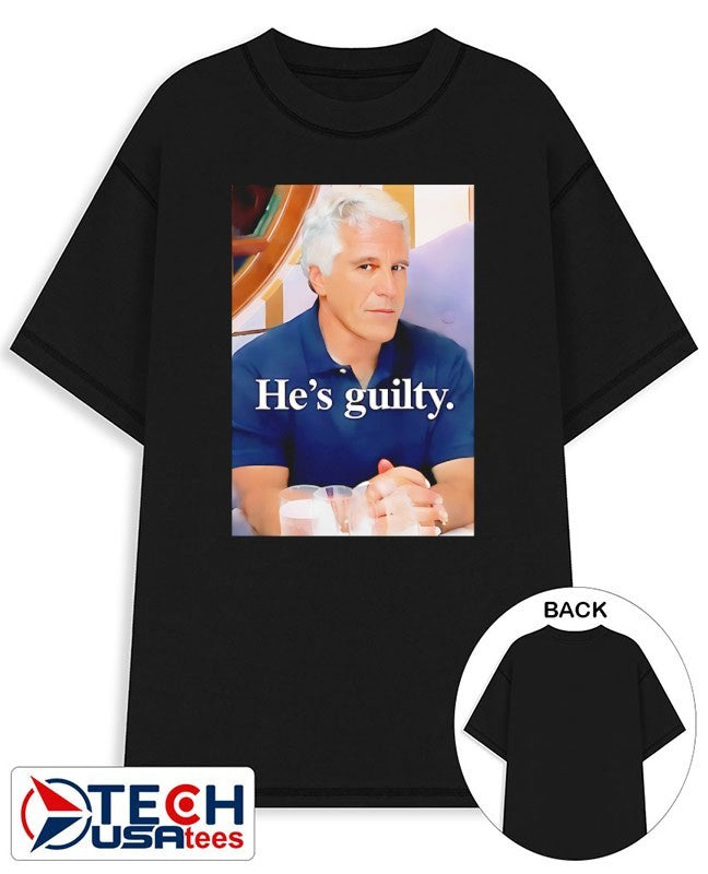 He’s Guilty Island Jeffrey Epstein shirt