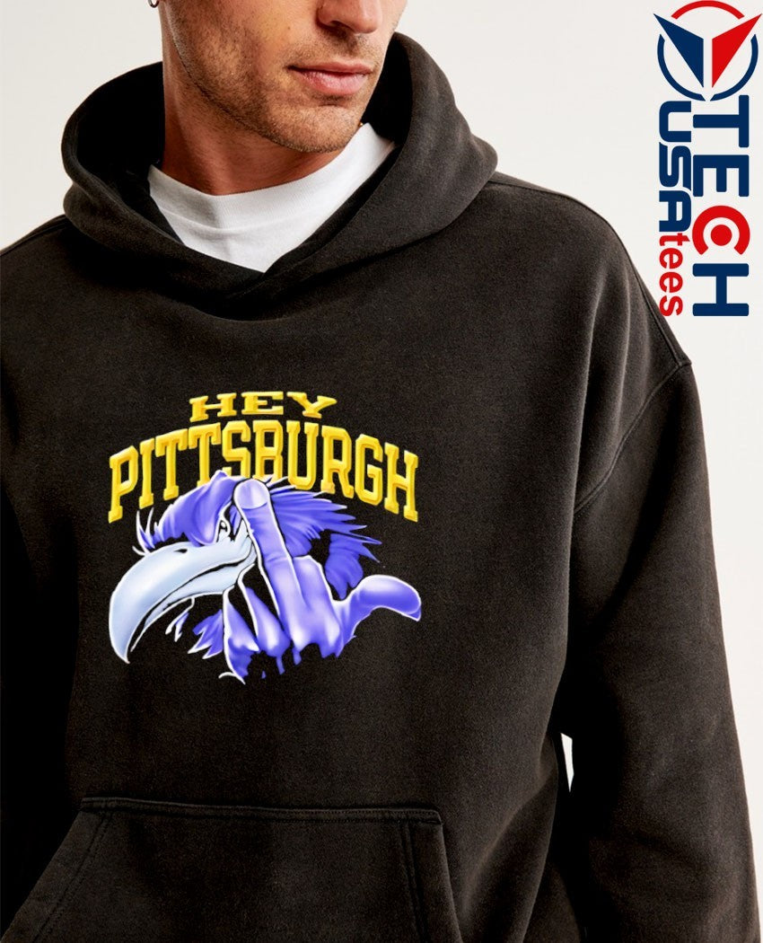 Hey Pittsburgh Ray Lewis Baltimore Ravens middle finger shirt