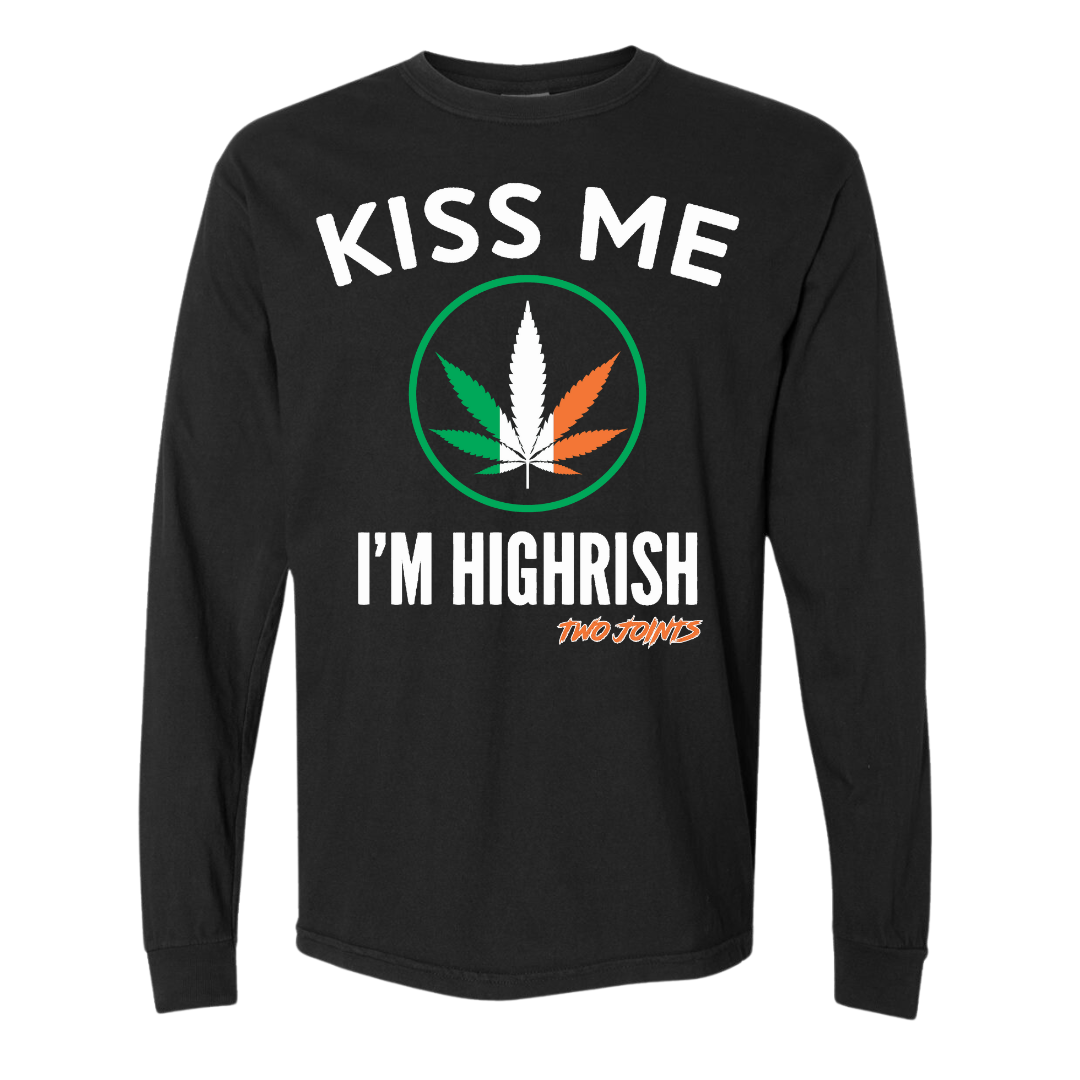 Highrish Black Long Sleeve Tee Hoodie, Sweatshirt | CoreVibeTees.com