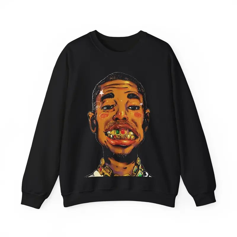 Hiphop Inspired Heavy Blend Vintage Styled Sweater Casual Streetwear 90s Vintage Retro Outerwear Crewneck Classic Cotton Menswear Sweatshirt Comfy