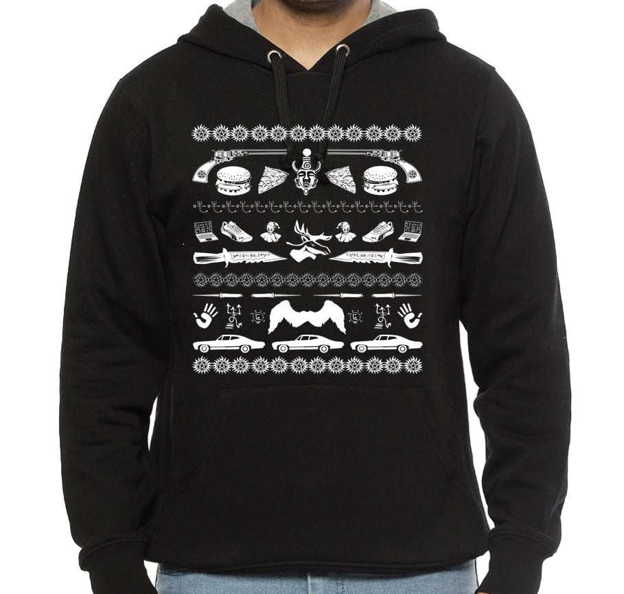 Supernatural Holiday Black Hoodie T-Shirts, Sweatshirt | CoreVibeTees.com