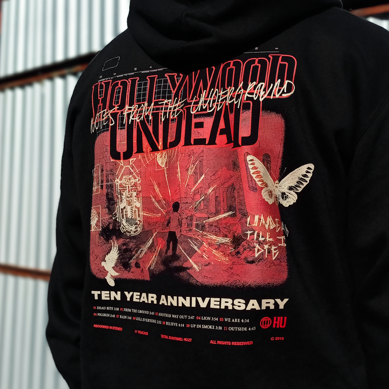 Notes From The Underground 10-Year Anniv. Pullover Hoodie (Black) T-Shirts, Sweatshirt | CoreVibeTees.com (Image 5)