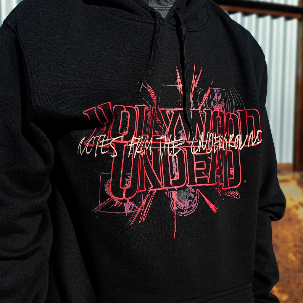 Notes From The Underground 10-Year Anniv. Pullover Hoodie (Black) T-Shirts, Sweatshirt | CoreVibeTees.com (Image 3)
