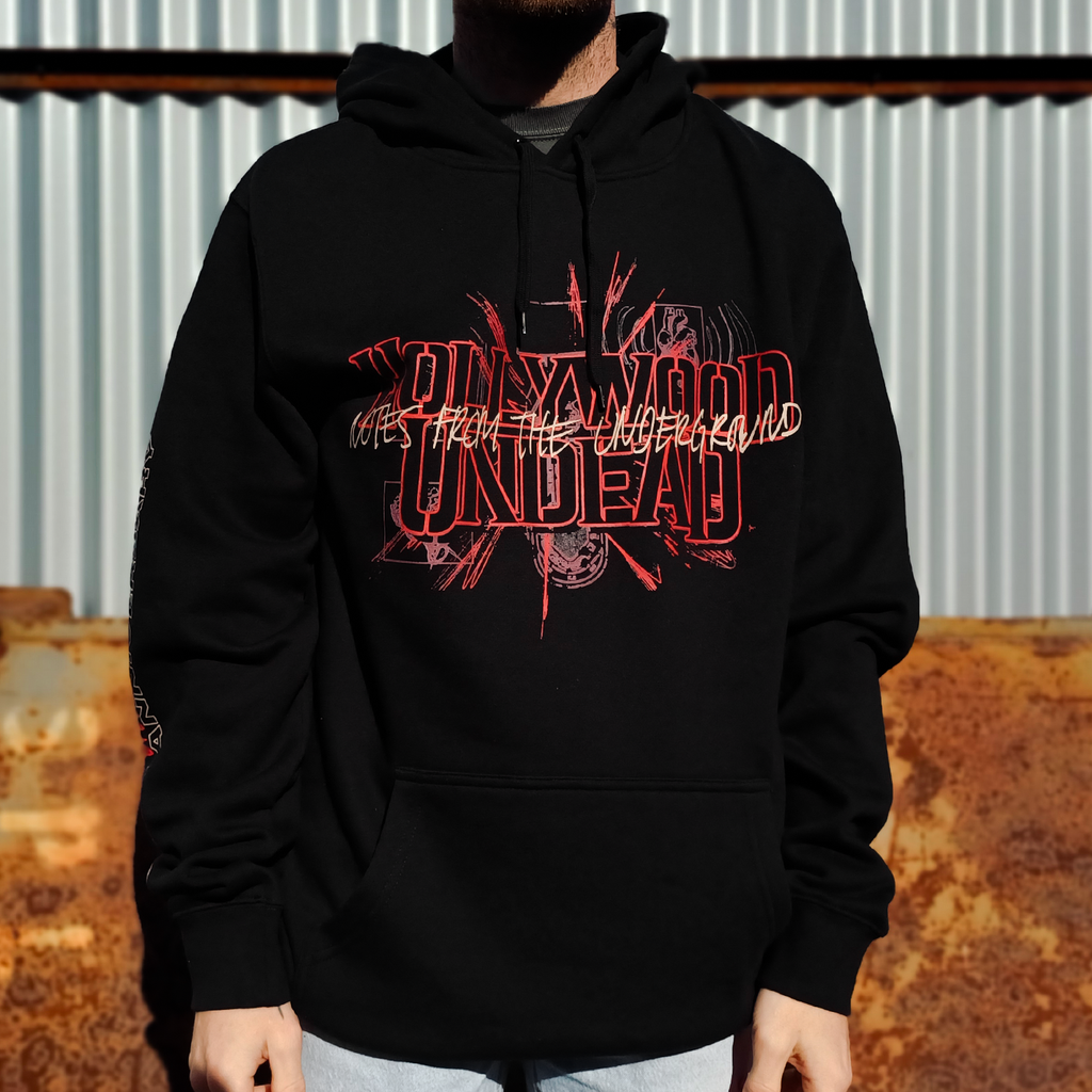 Notes From The Underground 10-Year Anniv. Pullover Hoodie (Black) T-Shirts, Sweatshirt | CoreVibeTees.com (Image 2)