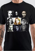 Hollywood Wall Of Fame Actors Portrait Black T-Shirt Hoodie, Sweatshirt | CoreVibeTees.com