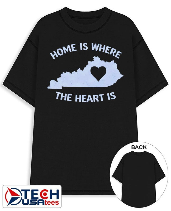 Home is where the heart is Kentucky heart shirt