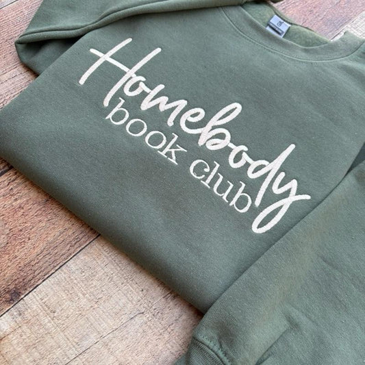 Homebody Book Club Booktok Comfy Crewneck Sweatshirt