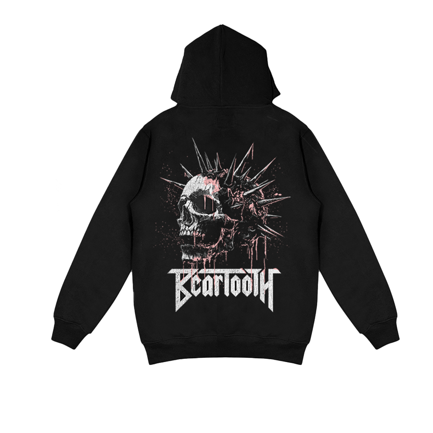 Spike Skull Hoodie (Black) T-Shirts, Sweatshirt | CoreVibeTees.com (Image 2)