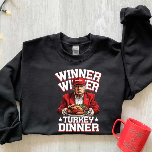 Funny Trump Thanksgiving Tshirt/Sweatshirt/Hoodie, Retro Crewneck, Gift For MyFriends, Cotton, Menswear Top