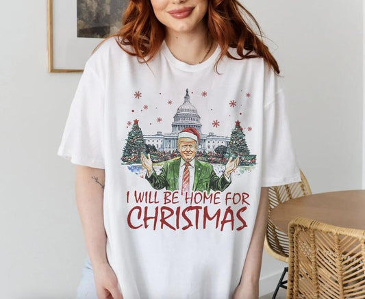 I'll Be Home for Christmas Tshirt/Sweatshirt/Hoodie, Retro Santa Crewneck, Gift For MyFriends, Cotton, Menswear Top