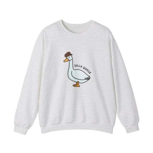 Silly Goose T-shirt / Crewneck Sweatshirt / Hoodie, Unisex Meme Goose University Sweater with Date, Funny Sweatshirt, Funny Gift Sweatshirt