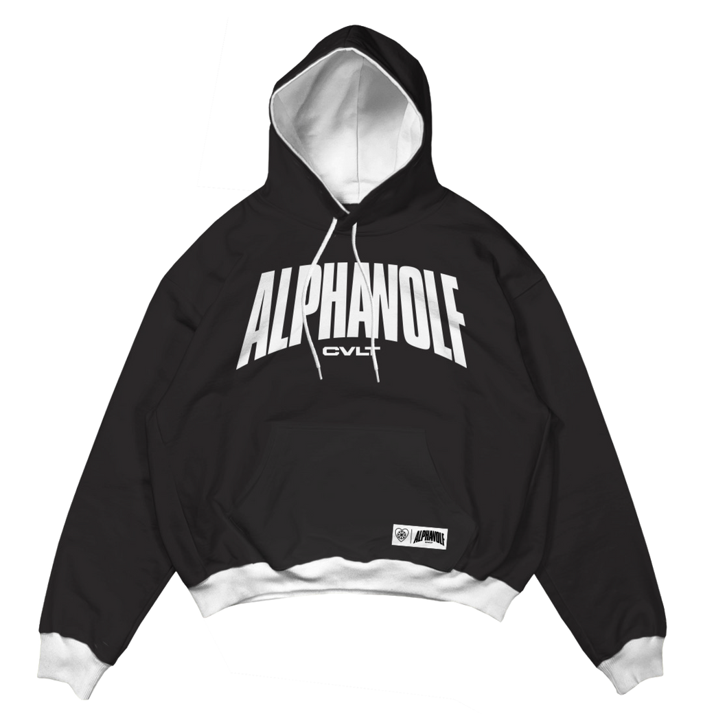 Alpha Wolf - Black & White Custom Sweatshirt T-Shirts, Hoodie | CoreVibeTees.com