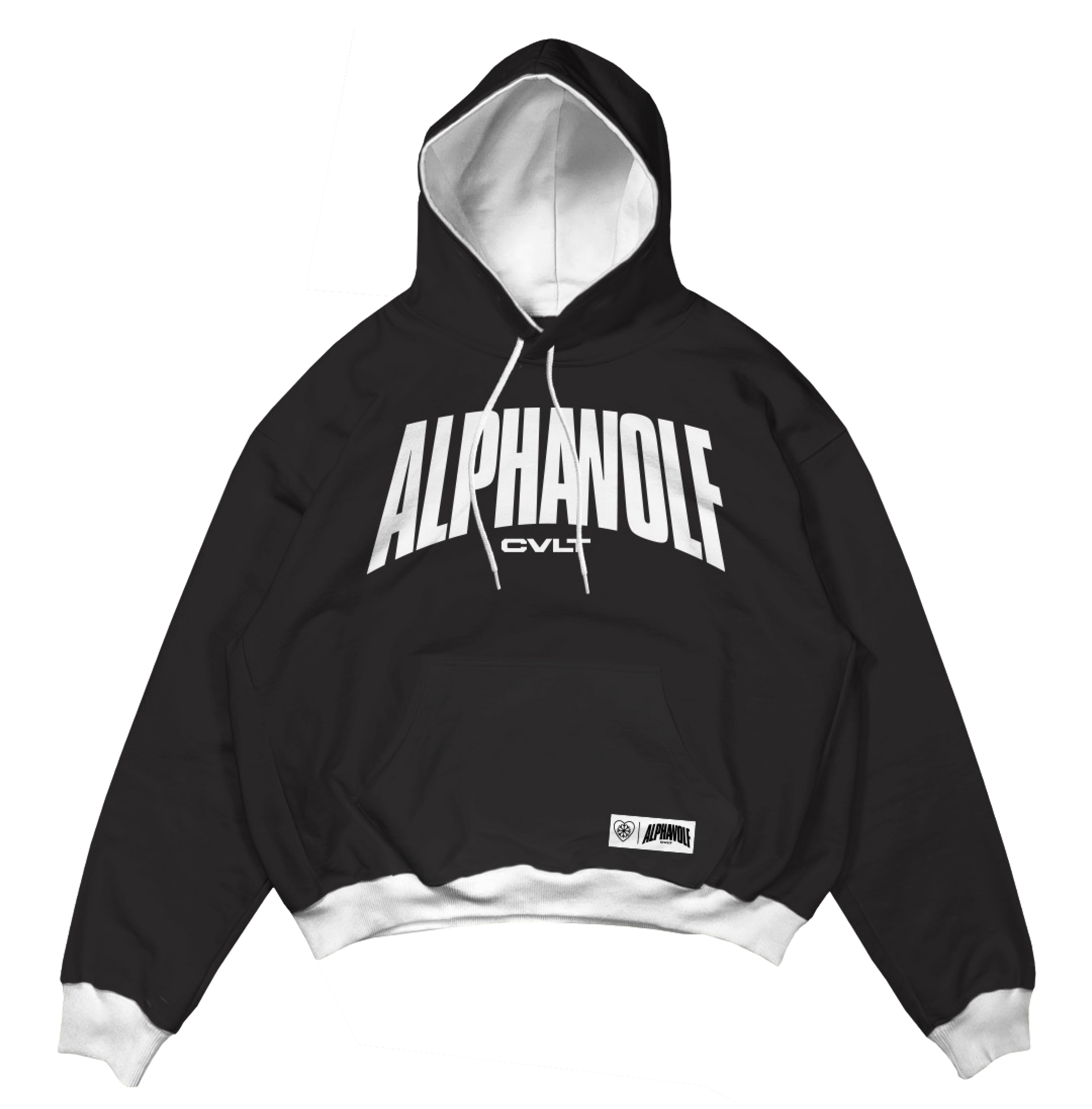 Alpha Wolf - Black & White Custom Sweatshirt T-Shirts, Hoodie | CoreVibeTees.com