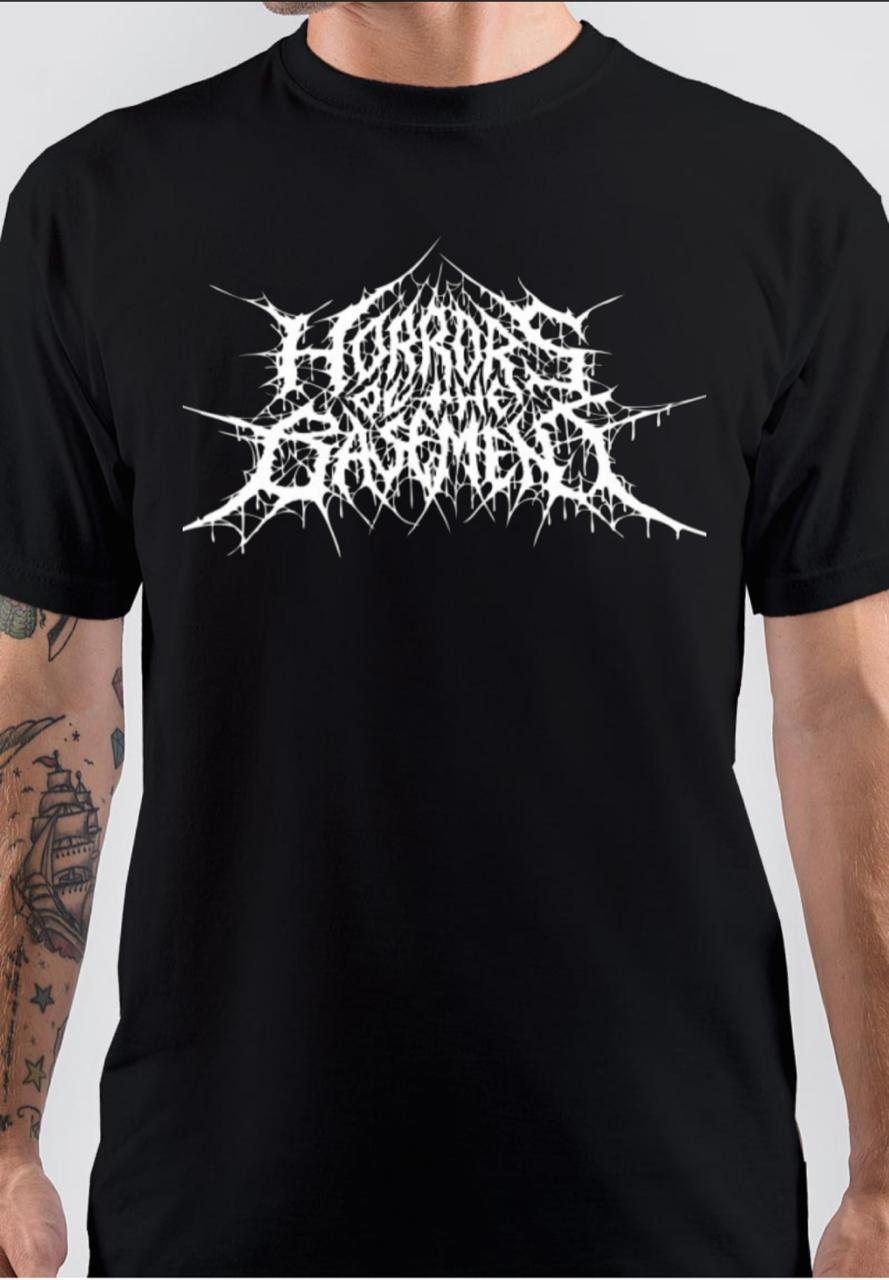Horrors Of The Basement Black T-Shirt Hoodie, Sweatshirt | CoreVibeTees.com