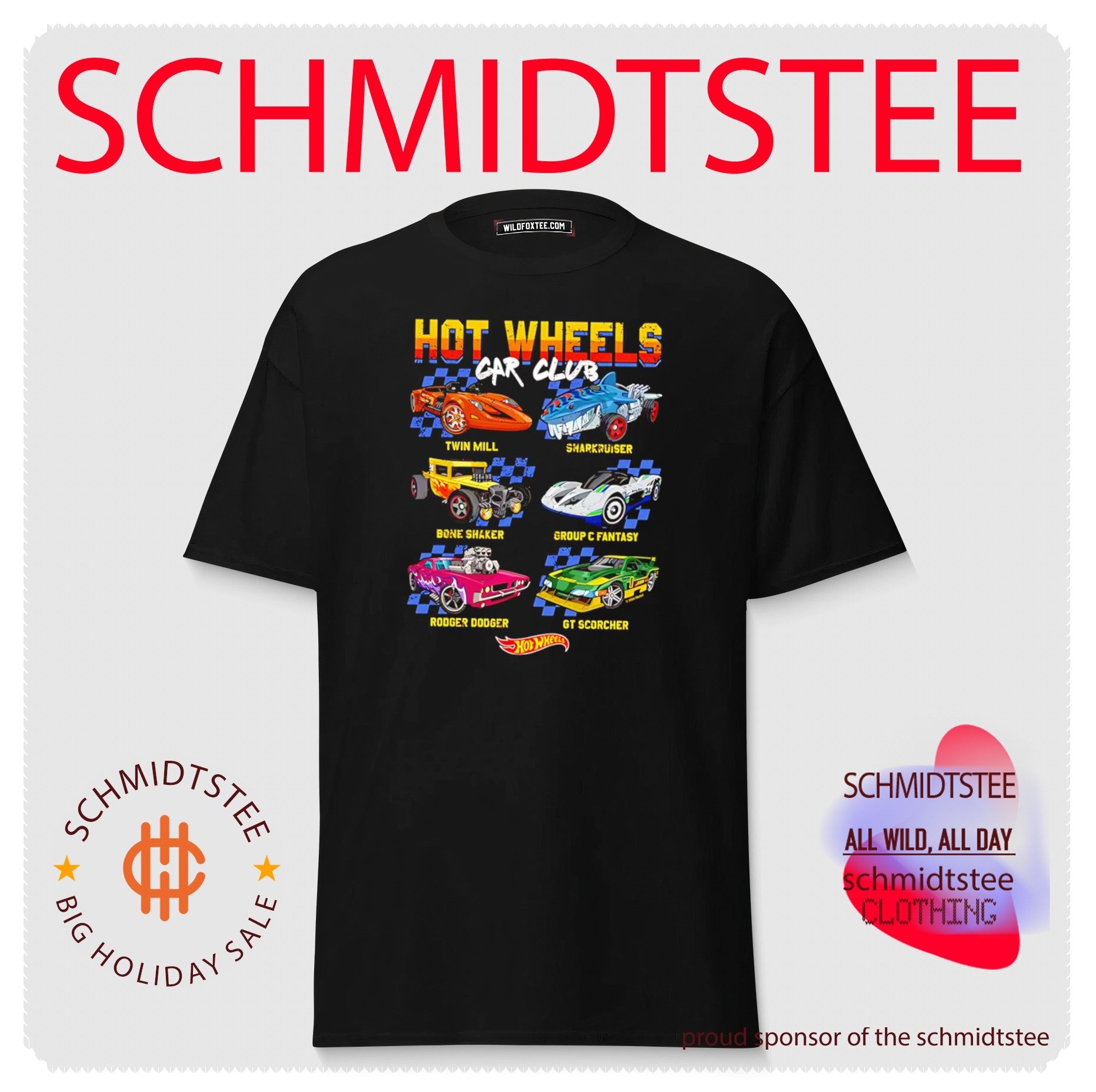 Wheels Car Club graphic shirt