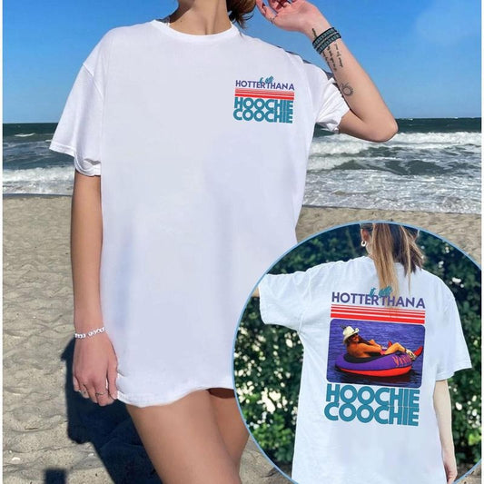Hotter Than A Hoochie Coochie TShirt, Chattahoochee Alan Jacks0n Country Song Shirt, Music Fan Gift Unisex Short Sleeve Tee, Graphic Streetwear TShirt