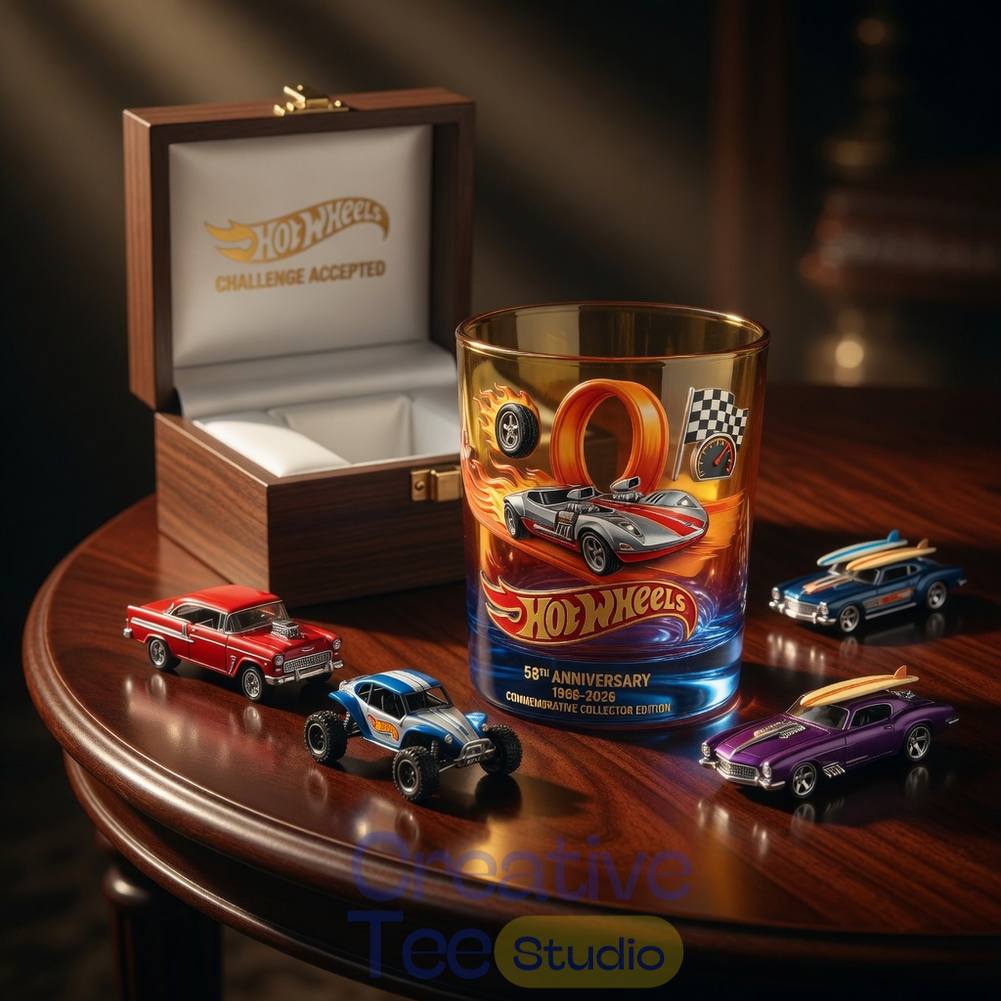 Hotwheels 58th Anniversary Special Whiskey Glass