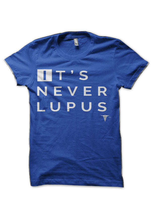 Itâ€™s Never Lupus (House MD) Royal Blue T-Shirt Hoodie, Sweatshirt | CoreVibeTees.com