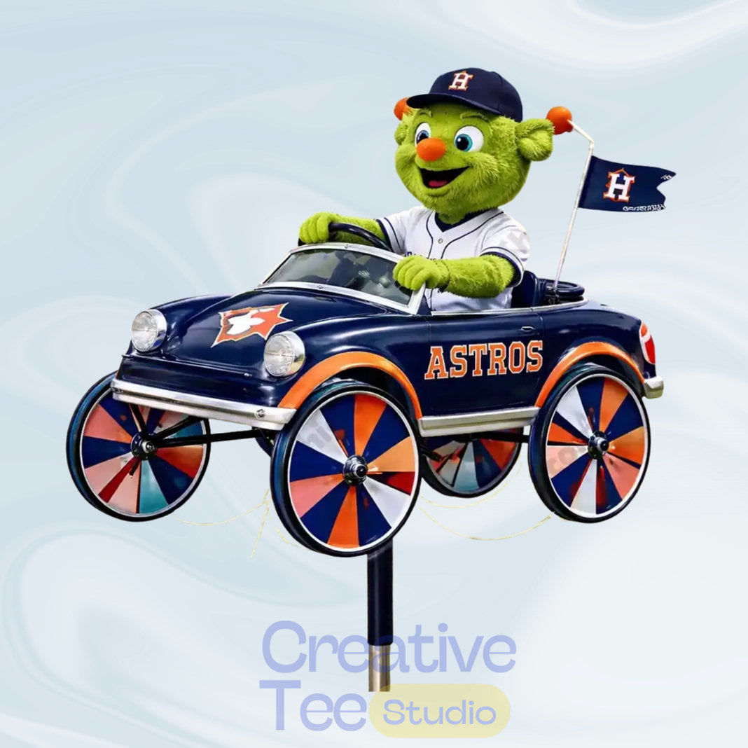 Houston Astros Orbit Mascot Garden Wind Spinner