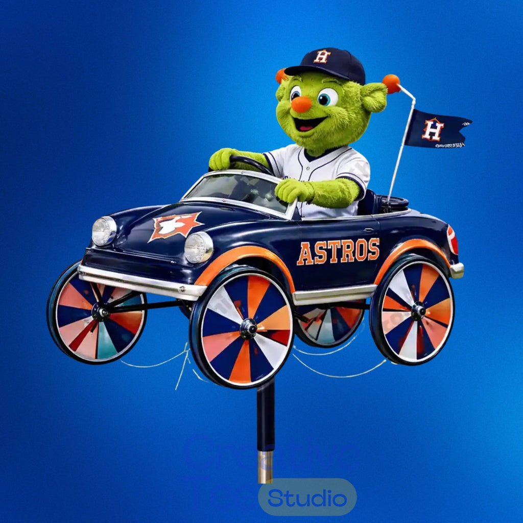Houston Astros Orbit Mascot Garden Wind Spinner