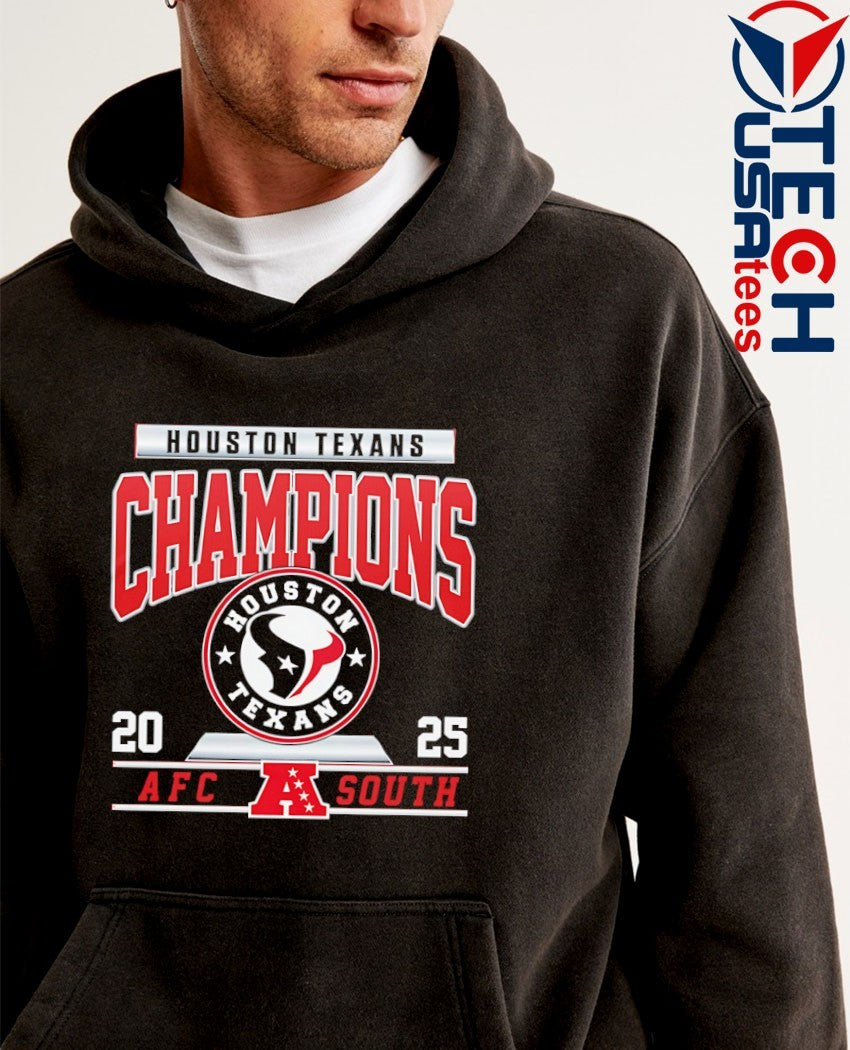 Houston Texans Football 2025 AFC South Champions logo shirt